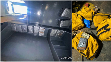 PF apreende 80kg de cocaína em navio com destino à Europa, próximo à costa do Ceará
