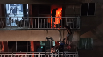 Vídeo: Incêndio atinge apartamento em Fortaleza após moradora perceber problema em ar-condicionado